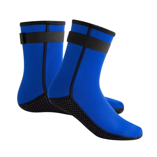 3mm Waterproof Long Beach Diving Socks Warm Non-slip Snorkeling Socks, Size: XL(Blue) - Swimming Fins & Diving Shoes by PMC Jewellery | Online Shopping South Africa | PMC Jewellery | Buy Now Pay Later Mobicred