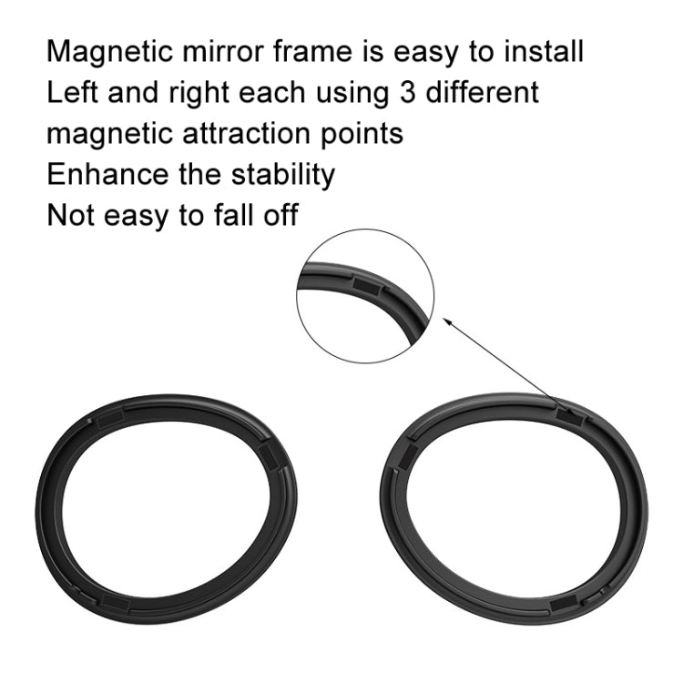 For Apple Vision Pro Magnetic Frame VR Glasses Smart Accessories, Style: 1.56 Refractive Index Frame+200 Degree Anti-blue Light Lens - VR Accessories by PMC TechLife | Online Shopping South Africa | PMC TechLife | Buy Now Pay Later Mobicred