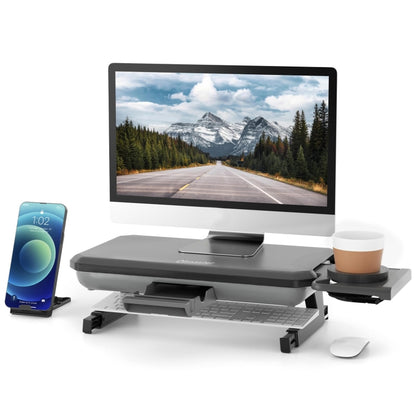 Oimaster Monitor Stand Riser Adjustable Height Laptop Bracket With Storage Drawer, Spec: Upgrade - Laptop Stand by Oimaster | Online Shopping South Africa | PMC Jewellery | Buy Now Pay Later Mobicred