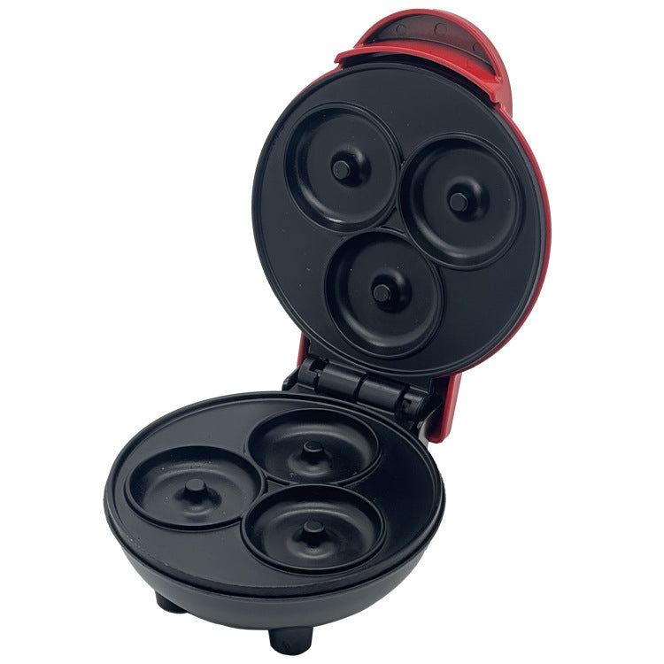 350W Mini Donut Maker Machine Can Make 3 Doughnuts  110V US Plug(Red) - free shipping - PMC TechLife - Order now!