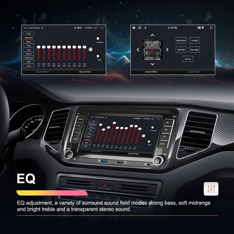 For Volkswagen/Skoda 1+32G Player Large Screen Carplay Android Navigation Reversing Camera Integrated Machine(Standard) - Car MP3 & MP4 & MP5 by PMC TechLife | Online Shopping South Africa | PMC TechLife | Buy Now Pay Later Mobicred