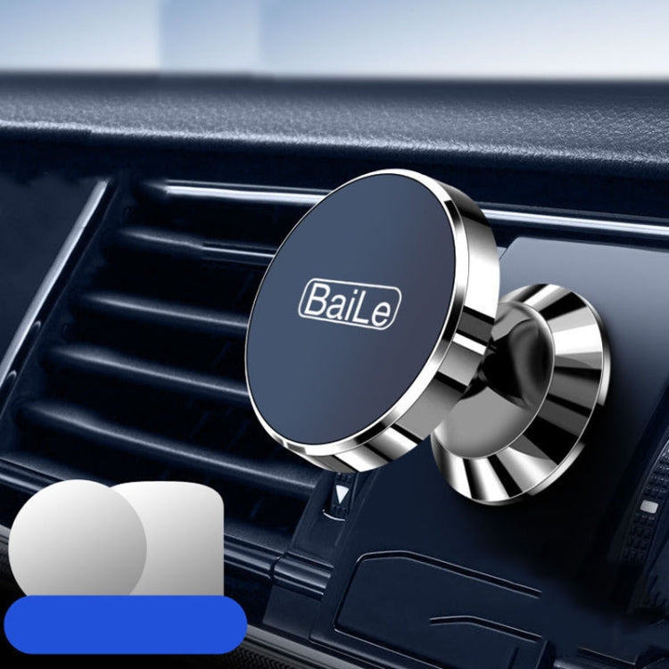 BaiLe Magnetic Car Phone Holder Universal Car Dashboard Fixed Navigation Bracket, Color: Sticker Silver - free shipping - PMC Jewellery - Order now!