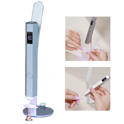 UV Nail Dryer Lamp With 2-speed Timing & Magnetic Bracket(Gray) - Nail Dryers by PMC Jewellery | Online Shopping South Africa | PMC Jewellery | Buy Now Pay Later Mobicred