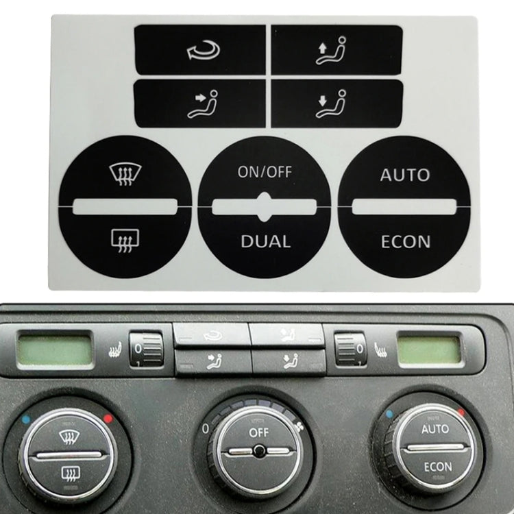 For Volkswagen GOLF MK5/Passat Air Conditioning Central Control Button Repair Patch - Decorative Sticker by PMC TechLife | Online Shopping South Africa | PMC TechLife