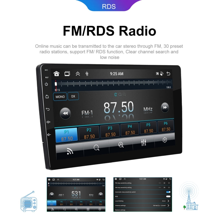 9 inch 6+128G Android Universal HD Large Screen Car Bluetooth Player Android GPS Navigation Integrated Machine(Standard) - Car MP3 & MP4 & MP5 by PMC TechLife | Online Shopping South Africa | PMC TechLife | Buy Now Pay Later Mobicred