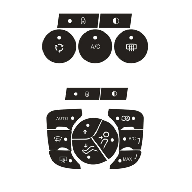 For Citroen C4L 2014-2018 Air Conditioning Door Lock Button Repair Sticker(Automatic AC) - Decorative Sticker by PMC TechLife | Online Shopping South Africa | PMC TechLife | Buy Now Pay Later Mobicred