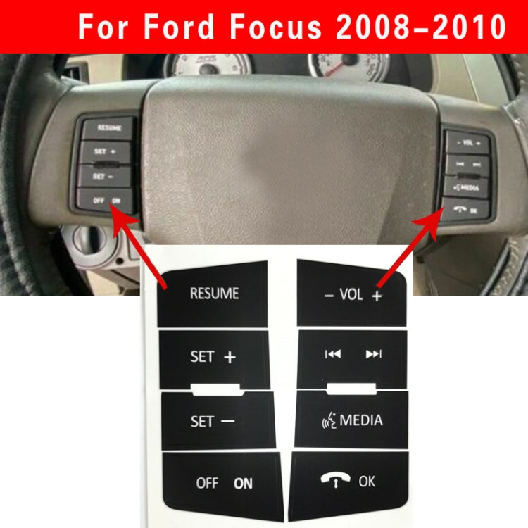 For Ford Focus 2008-2010 Steering Wheel Control Button Repair Patch - Decorative Sticker by PMC Jewellery | Online Shopping South Africa | PMC Jewellery | Buy Now Pay Later Mobicred