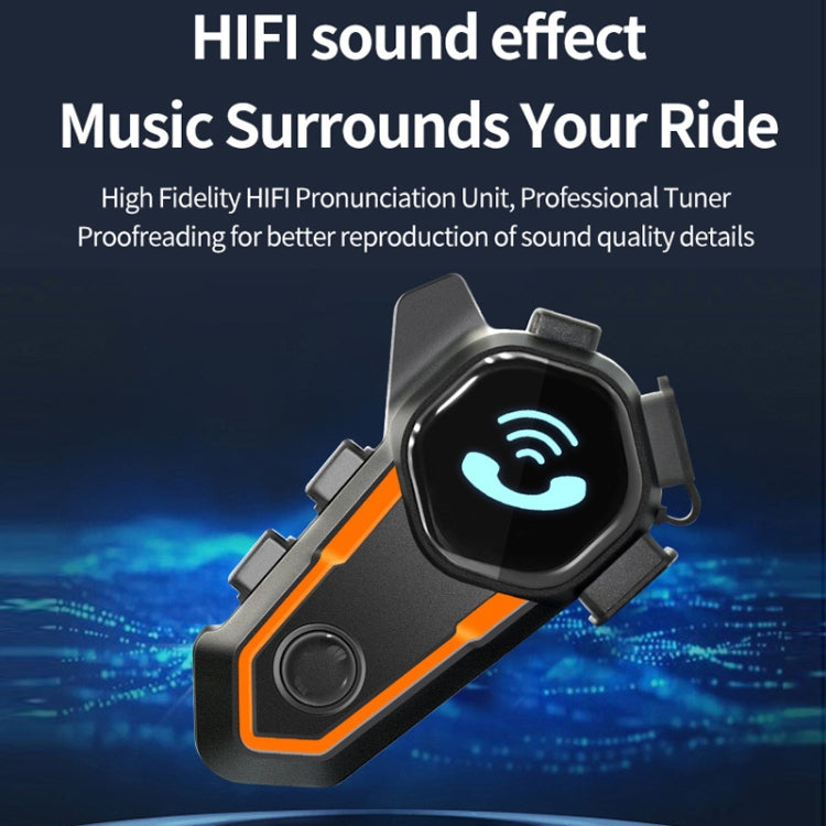 Motorcycle Noise Reduction Waterproof Helmet Cycling Bluetooth Headphones - Motorcycle Walkie Talkie by PMC TechLife | Online Shopping South Africa | PMC TechLife | Buy Now Pay Later Mobicred