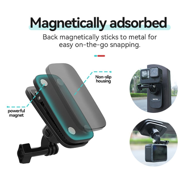 TELESIN Quick Release Universal Backpack Clip Magnetic Backpack Mounting Bracket - Backpack Clip by TELESIN | Online Shopping South Africa | PMC TechLife