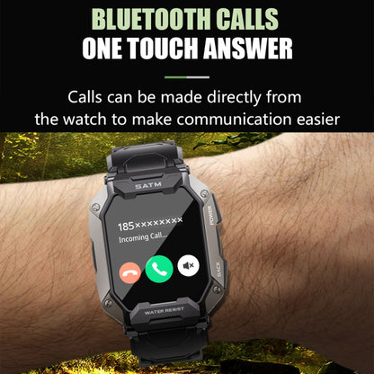 C20Plus 1.81-inch Health Monitoring Waterproof Bluetooth Call Smart Watch, Color: Black - Smart Watches by PMC Jewellery | Online Shopping South Africa | PMC Jewellery | Buy Now Pay Later Mobicred