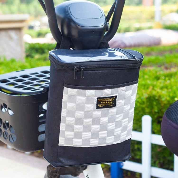 Electric Bike Riding Hanging Bag Large Capacity Waterproof Bicycle Front Hanging Bag(Grey) - Bicycle Bags by PMC TechLife | Online Shopping South Africa | PMC TechLife | Buy Now Pay Later Mobicred