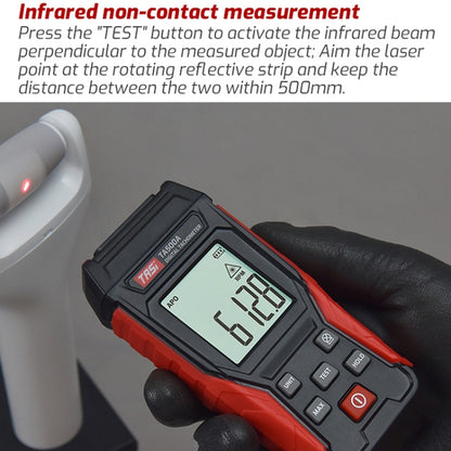 TASI TA500A Optical Measurement Laser Tachometer Digital Display Measuring Speed Meter - Tachometers & Anemometer by TASI | Online Shopping South Africa | PMC Jewellery | Buy Now Pay Later Mobicred