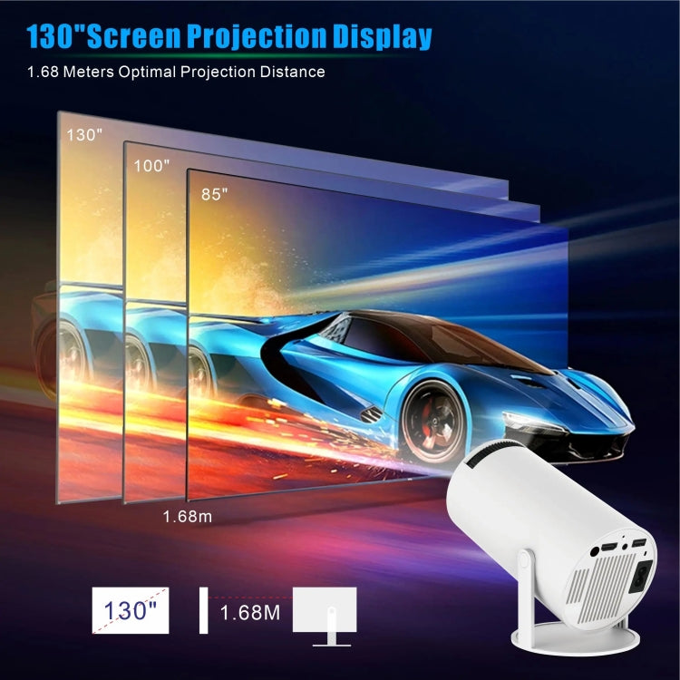 HY300 PRO Smart Projector Android 11.0 System 120 Lumen Portable Projector(AU Plug) - Mini Projector by PMC Jewellery | Online Shopping South Africa | PMC Jewellery | Buy Now Pay Later Mobicred