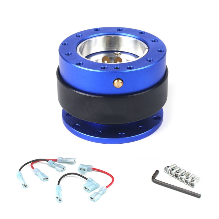 Steering Wheel With Locking Quick Release Booster Pad(Blue) - Others by PMc TechLife | Online Shopping South Africa | PMc TechLife | Buy Now Pay Later Mobicred