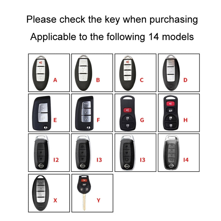 For Nissan Car Key Cover Keychain Anti-lost Number Plate, Style: E - Car Key Cases by PMC TechLife | Online Shopping South Africa | PMC TechLife | Buy Now Pay Later Mobicred