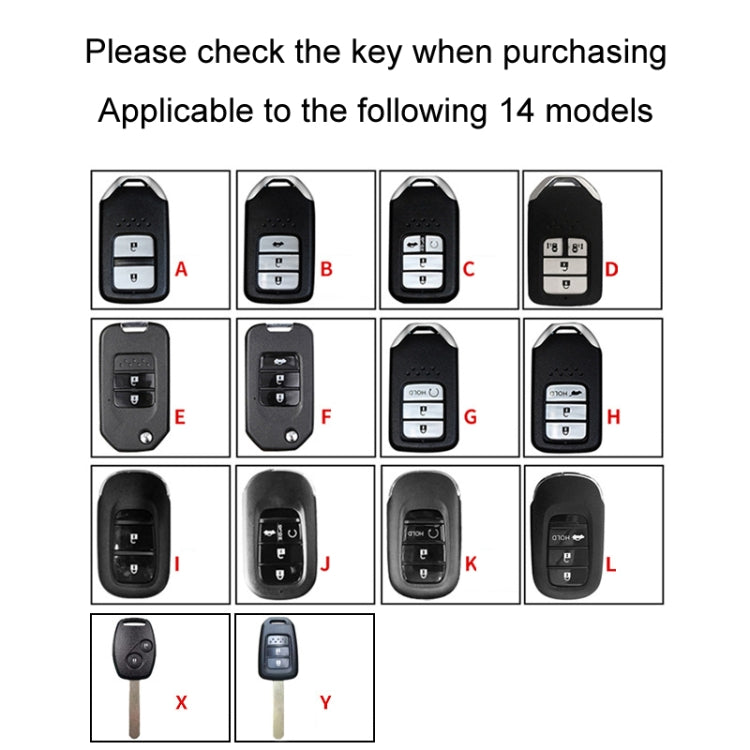 For Honda Car Key Cover Multifunctional Keychain Anti-lost Number Plate, Style: D - Car Key Cases by PMC Jewellery | Online Shopping South Africa | PMC Jewellery | Buy Now Pay Later Mobicred