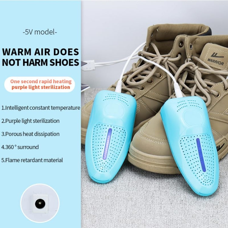 Electric Shoe Dryer with UV Sterilization Powered By 5V USB(Purple) - free shipping - PMC TechLife - Order now!