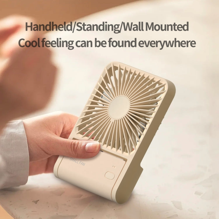 HX-123 USB Charging Wall-mounted Desktop Folding Thin and Light Small Fan(White) - Electric Fans by PMC TechLife | Online Shopping South Africa | PMC TechLife | Buy Now Pay Later Mobicred