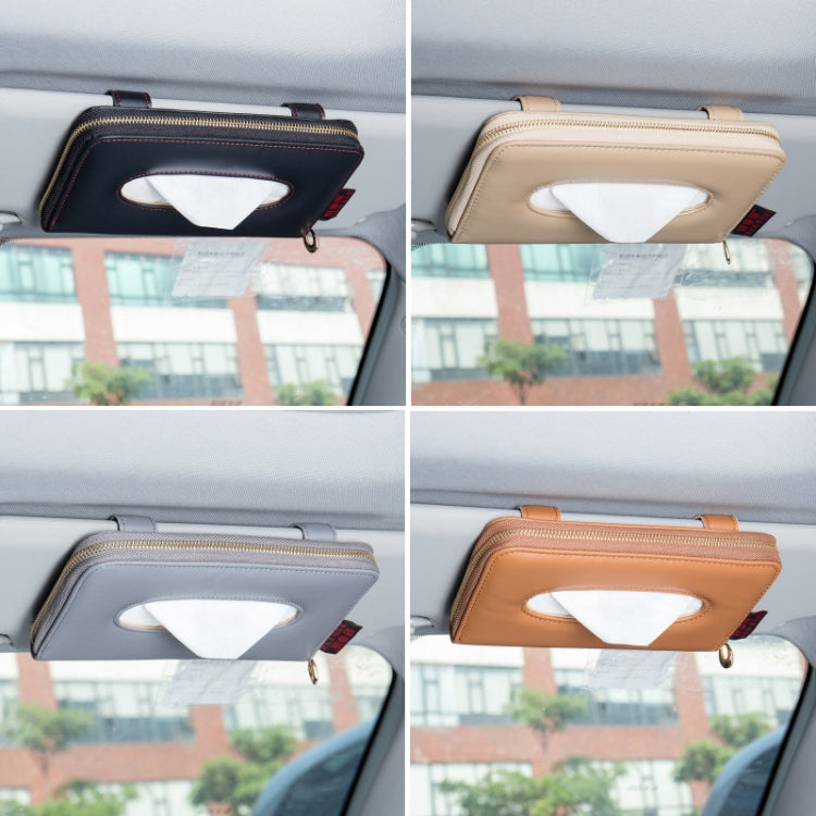 Car Sun Visor Skylight Hanging Tissue Box(H052 Gray) - Stowing Tidying by PMC TechLife | Online Shopping South Africa | PMC TechLife | Buy Now Pay Later Mobicred