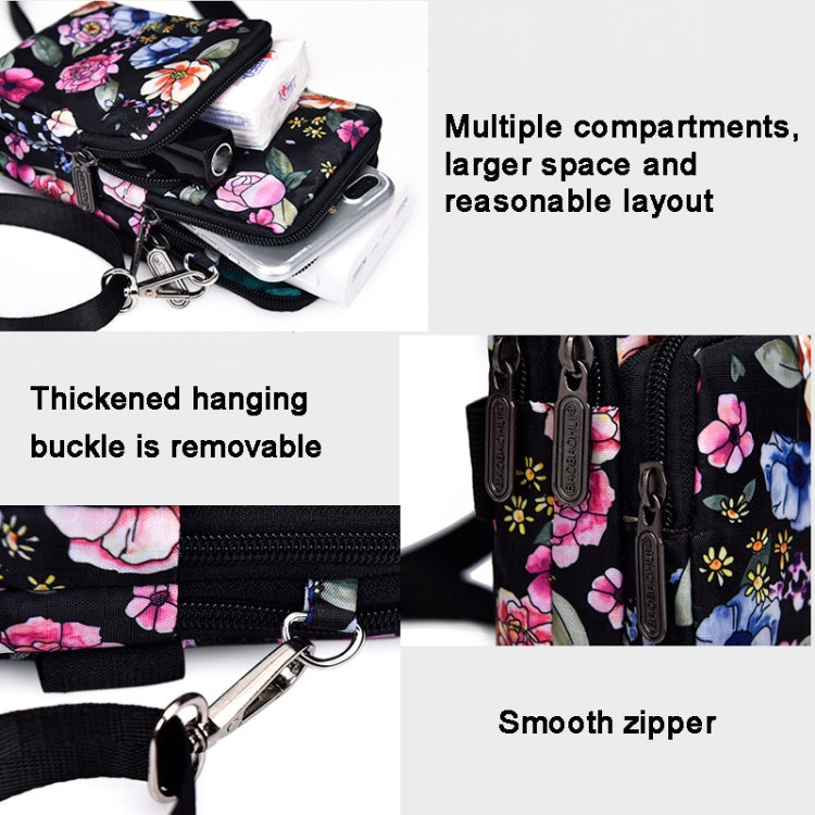 Printed Crossbody Mobile Phone Bag Mini Wallet With Arm Band, Style: Star - Single-shoulder Bags by PMC TechLife | Online Shopping South Africa | PMC TechLife | Buy Now Pay Later Mobicred