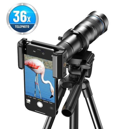 APEXEL HD Metal 36X Zoom Telescope Telephoto Lens With Extendable Tripod - Telescope & Microscope by APEXEL | Online Shopping South Africa | PMC Jewellery | Buy Now Pay Later Mobicred