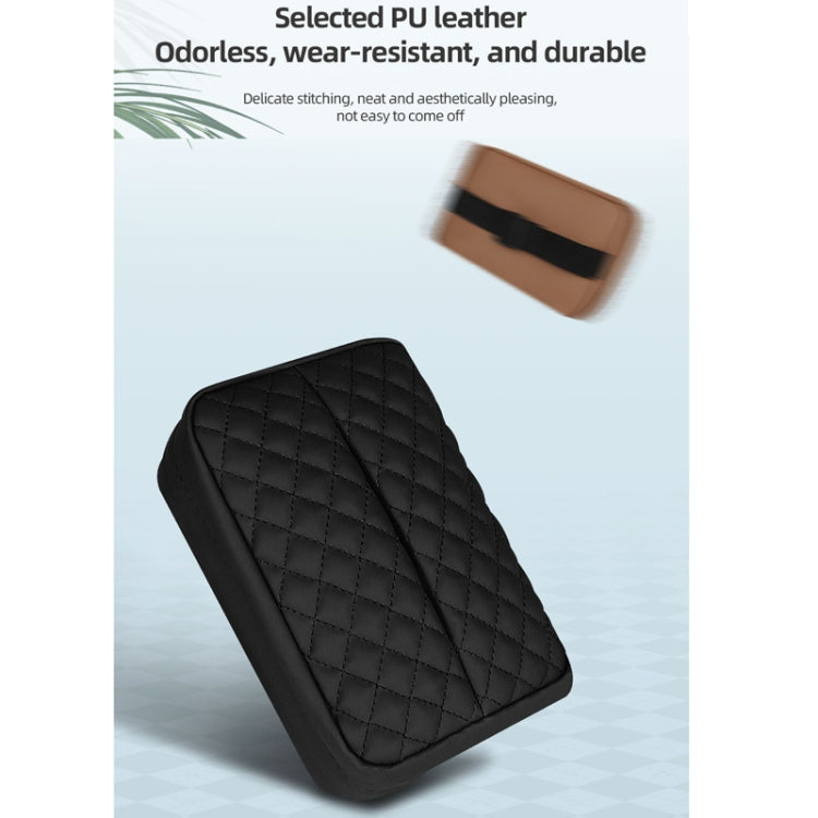 Car Sun Visor Armrest Box Back Hanging Tissue Box(Brown) - Tissue Boxes by PMC TechLife | Online Shopping South Africa | PMC TechLife | Buy Now Pay Later Mobicred