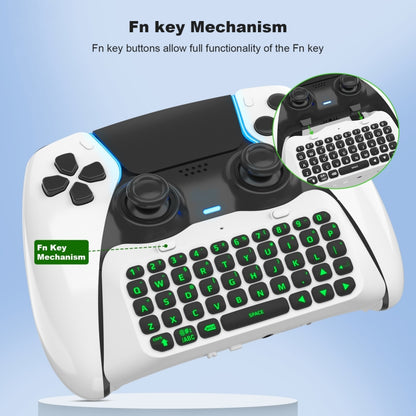 For PS5 JYS-P5172 Gamepad Wireless Bluetooth External Keyboard, Without Gamepad(White) - Others by JYS | Online Shopping South Africa | PMC Jewellery | Buy Now Pay Later Mobicred