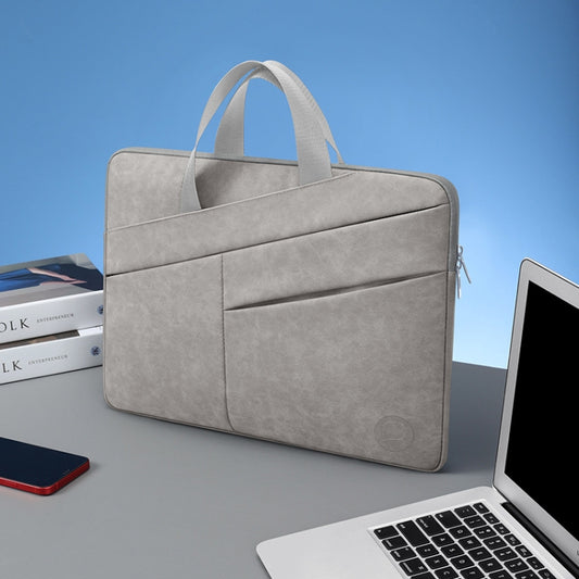 BUBM Portable Computer Bag Notebook Business Travel Bag, Size: 14 inch(Light Gray) - 14.1 inch by BUBM | Online Shopping South Africa | PMC Jewellery | Buy Now Pay Later Mobicred