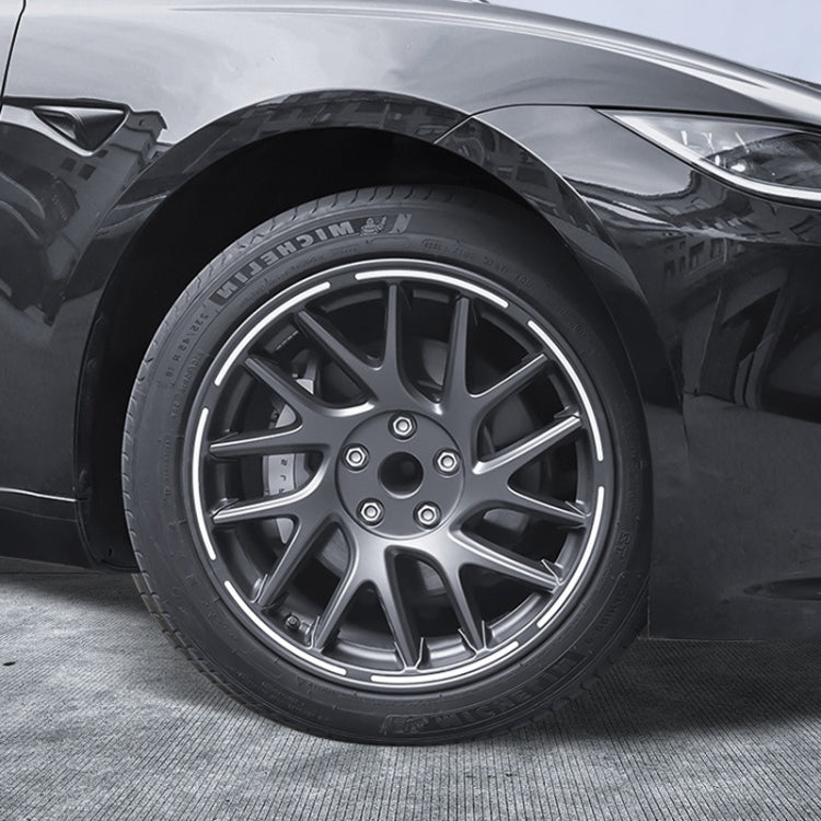 For 2024 Tesla Model 3 Half Hemming Luminous Hubcaps(4pcs/ Set) - Wheels Tires & Parts by PMC TechLife | Online Shopping South Africa | PMC TechLife | Buy Now Pay Later Mobicred