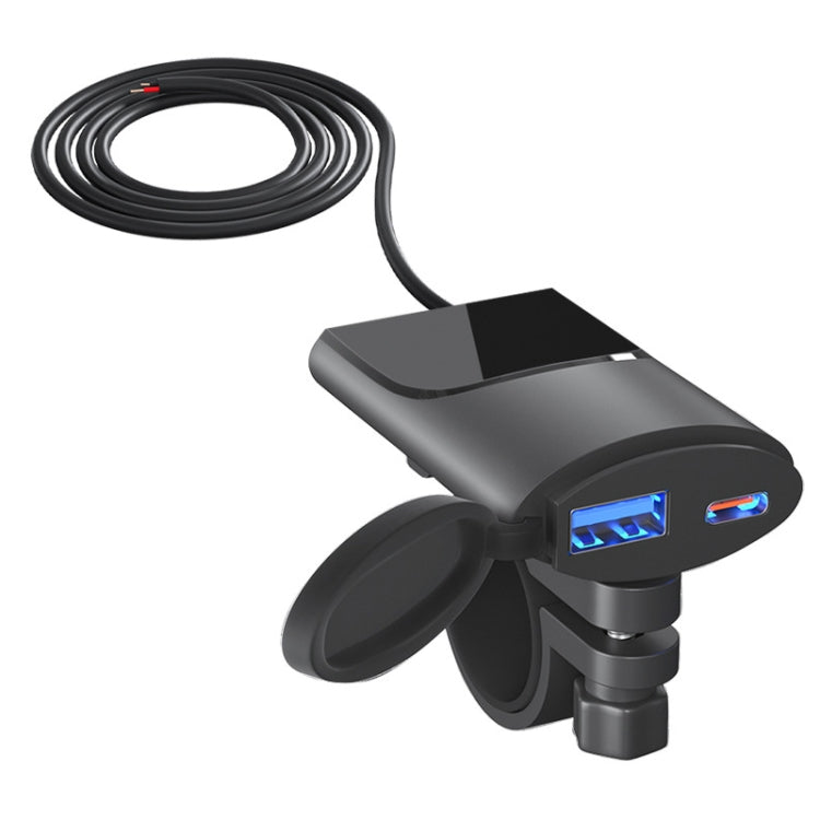 Fast Charging Dual-USB QC3.0 Motorcycle Cell Phone Charger - Battery Charger by PMC TechLife | Online Shopping South Africa | PMC TechLife | Buy Now Pay Later Mobicred