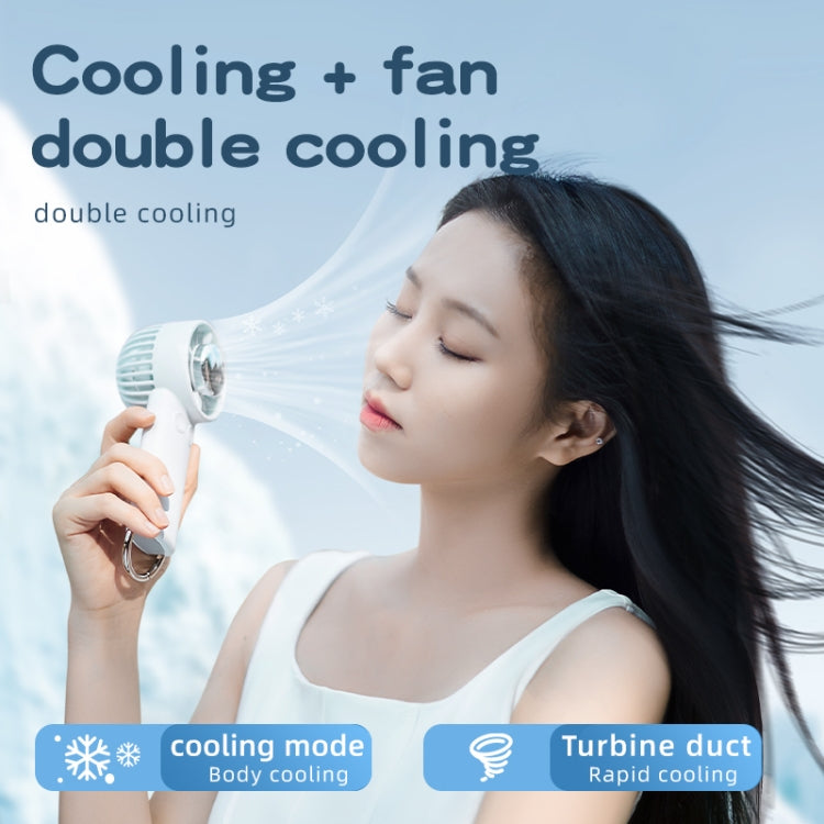 Outdoor Handheld Ice Air Conditioning Fan Astronaut Night Light Semiconductor Cooling Fan(White) - Electric Fans by PMC TechLife | Online Shopping South Africa | PMC TechLife | Buy Now Pay Later Mobicred