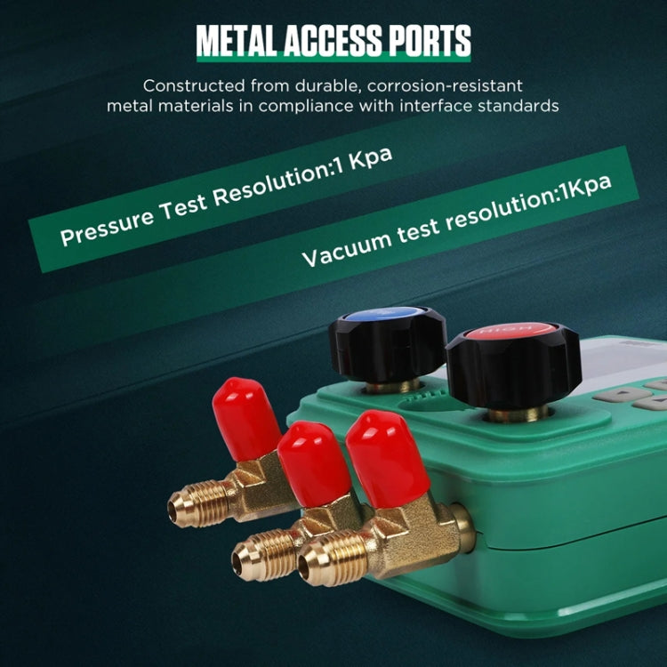 2pcs / Set DUOYI DY523 Automotive Vacuum Pressure Gauge Liquid Charge Fluorine Repair Electronic Refrigerant Meter - Electronic Test by DUOYI | Online Shopping South Africa | PMC Jewellery | Buy Now Pay Later Mobicred