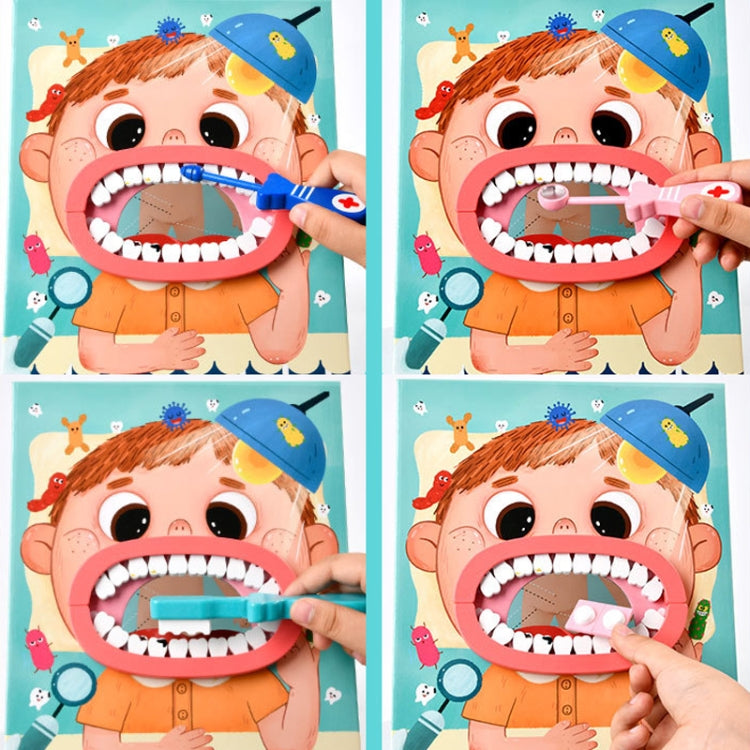 Wooden Children Oral Dentistry Simulation Dentist Set Pretend Play Medical Toy, Color: Upgrade Model Blue - Pretend Play Toys by PMC Jewellery | Online Shopping South Africa | PMC Jewellery | Buy Now Pay Later Mobicred