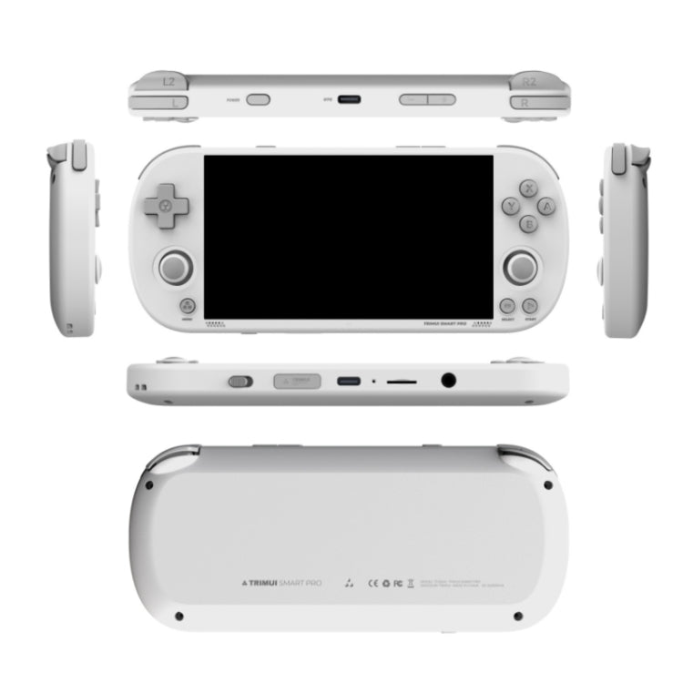 Trimui Smart Pro 4.96 Inch IPS Screen Handheld Game Console Open Source Linux System 128G(White) - free shipping - PMC Jewellery - Order now!