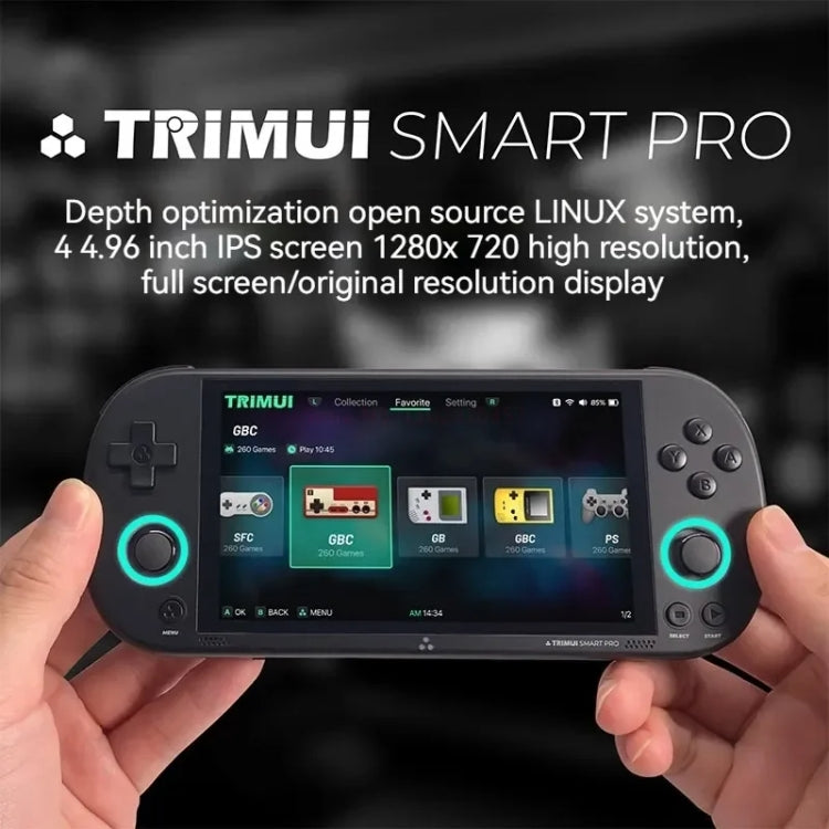 Trimui Smart Pro 4.96 Inch IPS Screen Handheld Game Console Open Source Linux System 256G(White) - free shipping - PMC Jewellery - Order now!