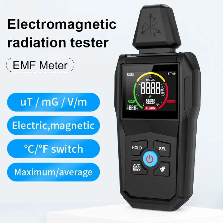 MESTEK  EMF01 Electromagnetic Radiation Detector Highly Sensitive 3-Axis Sensing Probe - Radiation Detector by MESTEK | Online Shopping South Africa | PMC Jewellery | Buy Now Pay Later Mobicred