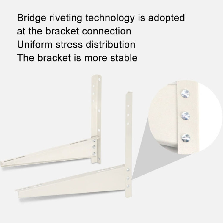 AC1512 1-2HP Thickened Cold Rolled Steel Air Conditioner Outside Unit Bracket Universal Air Conditioner Wall Mount Support - free shipping - PMC TechLife - Order now!