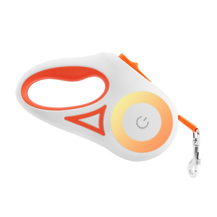 LED Light Luminous Pet Dog Leash Automatic Retractable Dog Walking Leash, Color: 3m Orange - Leashes & Chest Strap by PMC TechLife | Online Shopping South Africa | PMC TechLife | Buy Now Pay Later Mobicred