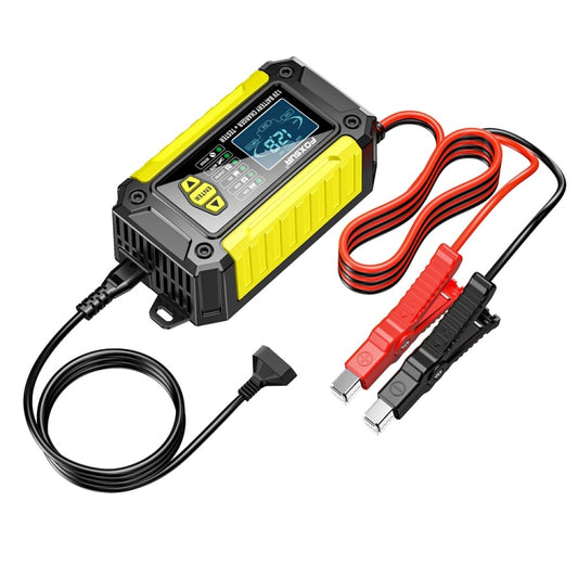 FOXSUR Cars Motorcycles 12V Lithium Cattery Charger With Battery Detection(UK Plug) - Battery Charger by FOXSUR | Online Shopping South Africa | PMC Jewellery | Buy Now Pay Later Mobicred