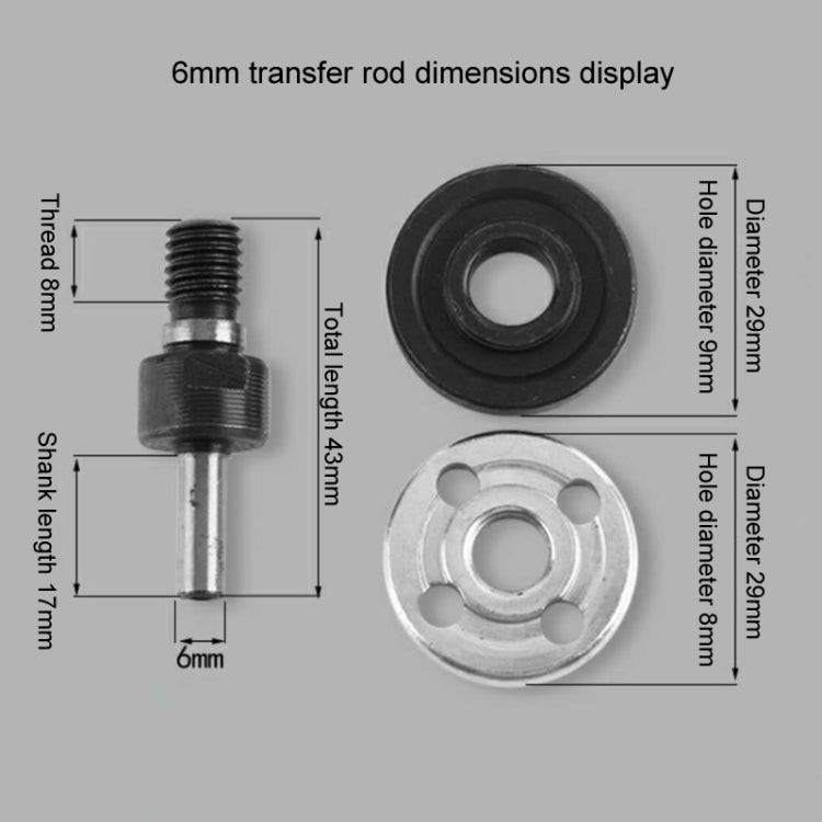 5 In 1 6mm Drill To Angle Grinder Parts Drill To Angle Grinder Connecting Rod - Drill & Drill Bits by PMC TechLife | Online Shopping South Africa | PMC TechLife | Buy Now Pay Later Mobicred
