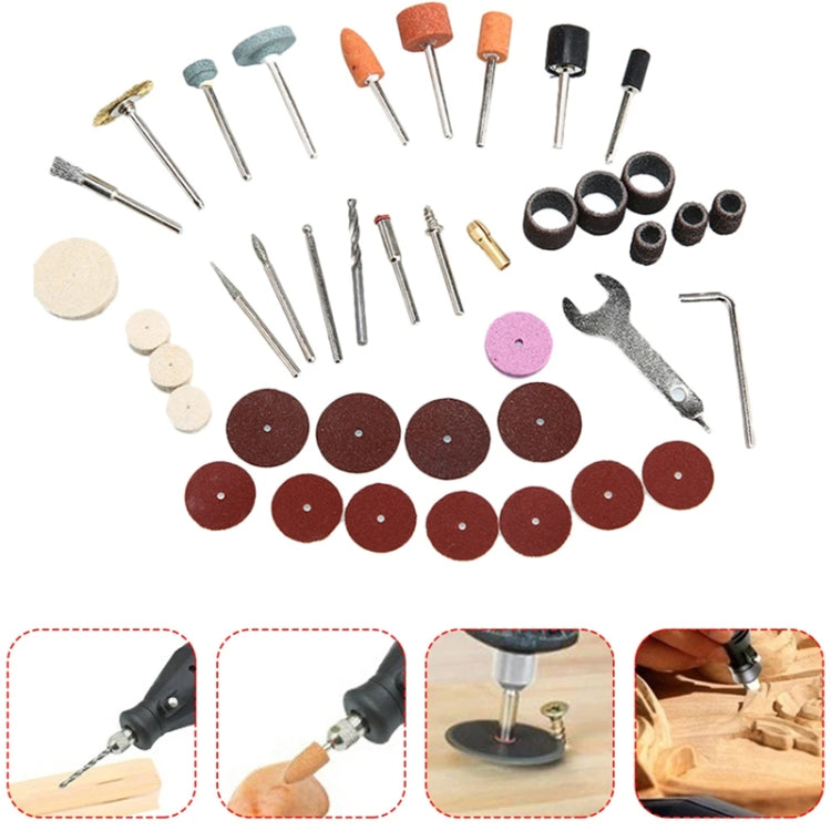 VICOVER Small Adjustable Speed Electrical Grinder Set Jade Carving Pen Polishing Tool EU Plug, Model: 100pcs Parts - Abrasive Tools & Accessories by VICOVER | Online Shopping South Africa | PMC Jewellery | Buy Now Pay Later Mobicred