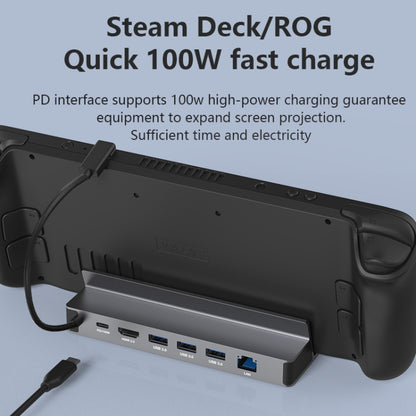 6-in-1 For Steam Deck/ROG Blueendless DS601 Type-C Game Console Base HUB Docking Station - Other Accessories by Blueendless | Online Shopping South Africa | PMC Jewellery | Buy Now Pay Later Mobicred