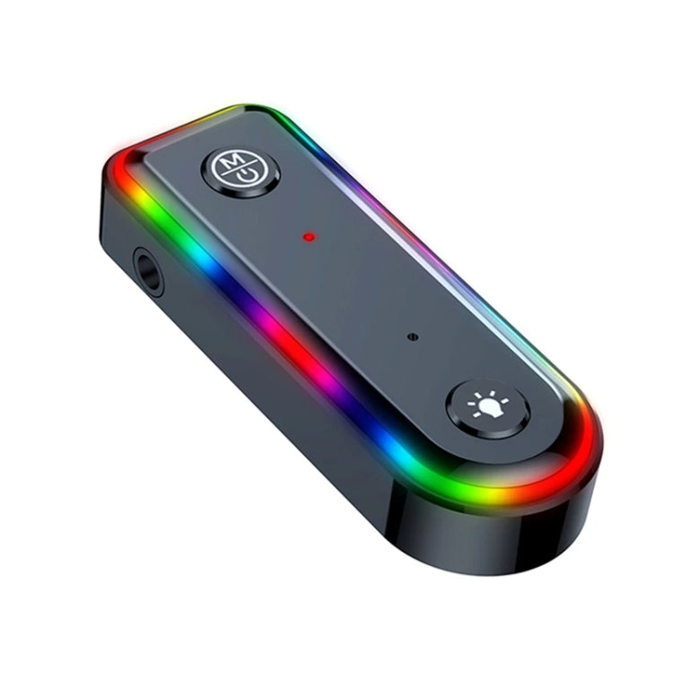 Q3 2-in-1 RGB Light Bluetooth Audio Receiver Launcher Car Audio Adapter - free shipping - PMC TechLife - Order now!
