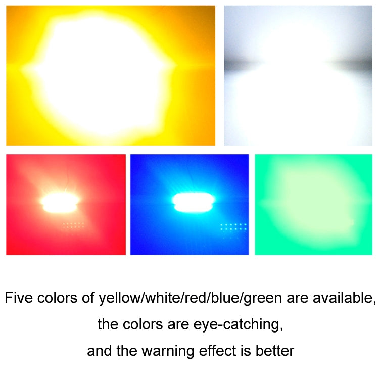 6pcs 12-Bead LED Flashing Warning Lights Motorcycle RV Signal Lights(White Light) - Clearance Lights by PMC TechLife | Online Shopping South Africa | PMC TechLife | Buy Now Pay Later Mobicred