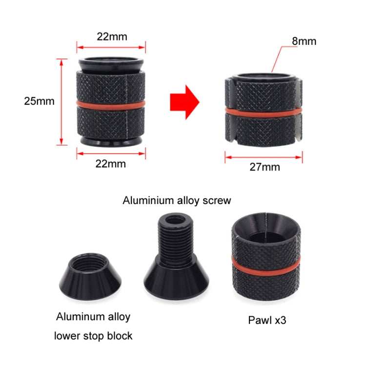 Bicycle Front Fork Headset Expansion Sunflower Core Screw(28.6MM) - Screws by PMc TechLife | Online Shopping South Africa | PMc TechLife | Buy Now Pay Later Mobicred