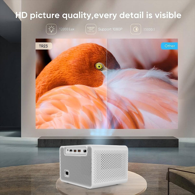 M10 Plus 1280x720P Projector 2.4G / 5G WIFI Bluetooth 5.2 Android 11 System Home Cinema AU Plug - Mini Projector by PMC Jewellery | Online Shopping South Africa | PMC Jewellery | Buy Now Pay Later Mobicred