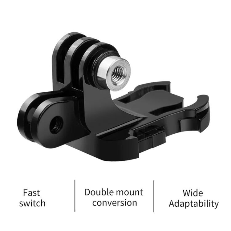 TELESIN GP-MTB-T02-BK Sports Camera Double Head J-Buckle Backpack Quick Release Conversion Accessory -  by TELESIN | Online Shopping South Africa | PMC TechLife | Buy Now Pay Later Mobicred