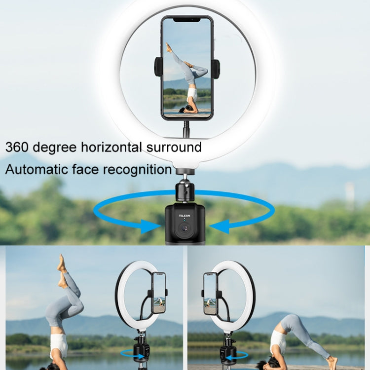 TELESIN TE-GPYT-001 360 Degree Intelligent Follow Gimbal Tracking Camera AI Face Recognition(Black) - Handheld Gimbals by TELESIN | Online Shopping South Africa | PMC Jewellery | Buy Now Pay Later Mobicred