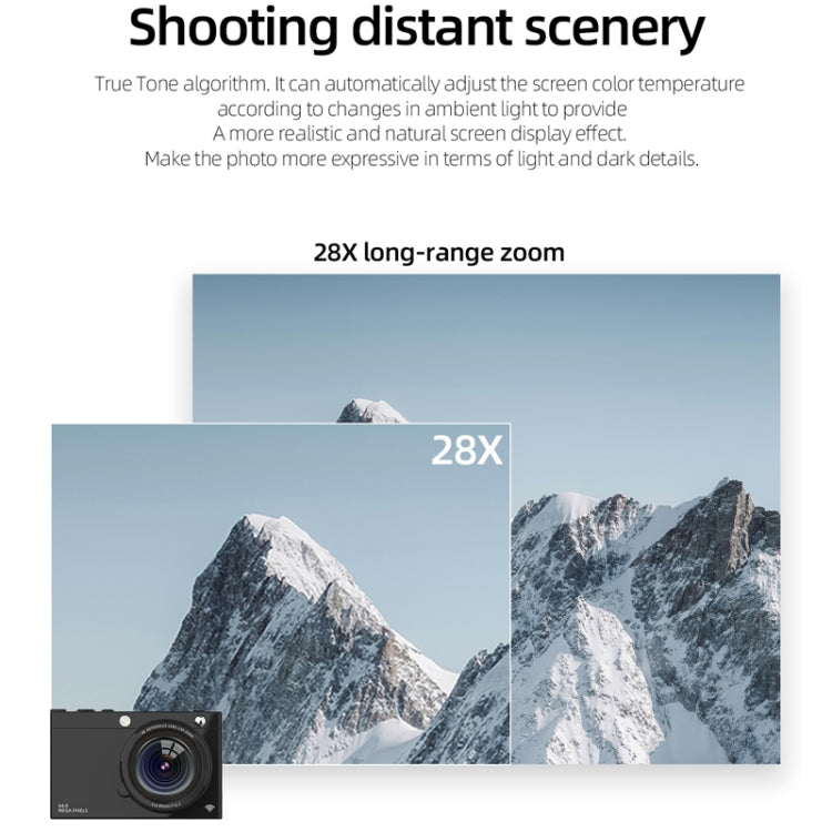 High-Definition CCD Digital Camera 64 Million WiFi Card Camera, Color: White + Headphone Cable - Video Cameras by PMC TechLife | Online Shopping South Africa | PMC TechLife | Buy Now Pay Later Mobicred