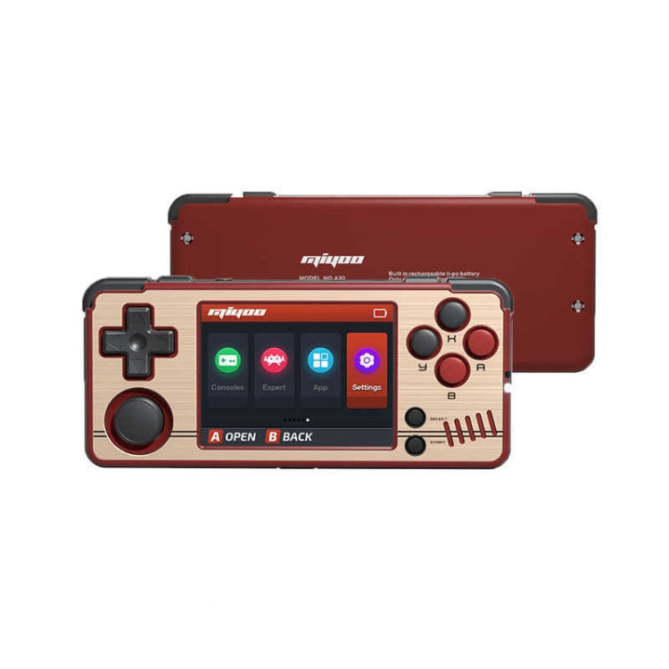 MIYOO A30 Retro Handheld Game Console 2.8 Inch IPS Screen WIFI Linux System Video Games Player 64GB(Red Gold) - Pocket Console by MIYOO | Online Shopping South Africa | PMC Jewellery | Buy Now Pay Later Mobicred